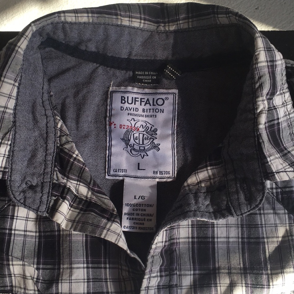Mens plaid button down shirt